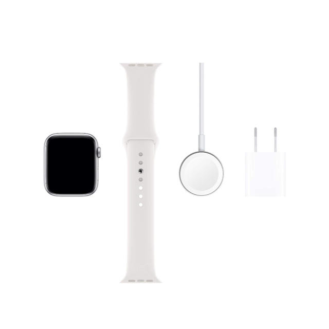 Apple Watch(アップルウォッチ)の Apple Watch Series 5(GPSモデル)- 44mm シルバー メンズの時計(腕時計(デジタル))の商品写真