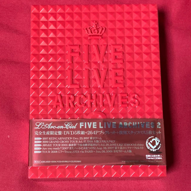 美品 L'Arc～en～Ciel/FIVE LIVE ARCHIVES 2