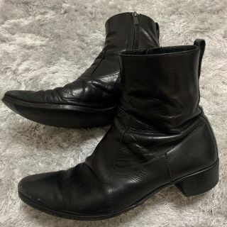 サンローラン(Saint Laurent)のYSL レザーブーツ メンズ 41 黒(ブーツ)