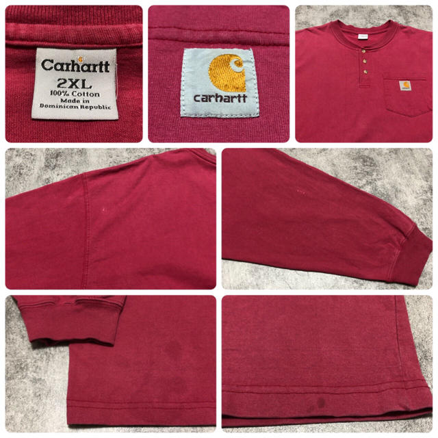 carhartt(カーハート)の【りょう様専用☆】カーハート☆ロゴタグ入スーパービッグヘンリーネックロンT メンズのトップス(Tシャツ/カットソー(七分/長袖))の商品写真