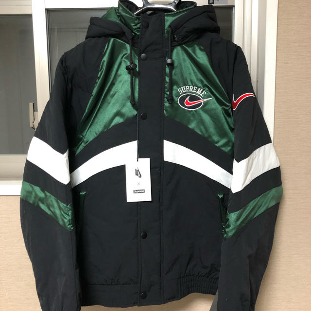 nike hooded sport jacket green M