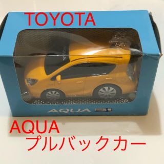 トヨタ(トヨタ)の非売品　トヨタ　TOYOTA AQUA アクア　プルバックカー　オレンジ(ミニカー)