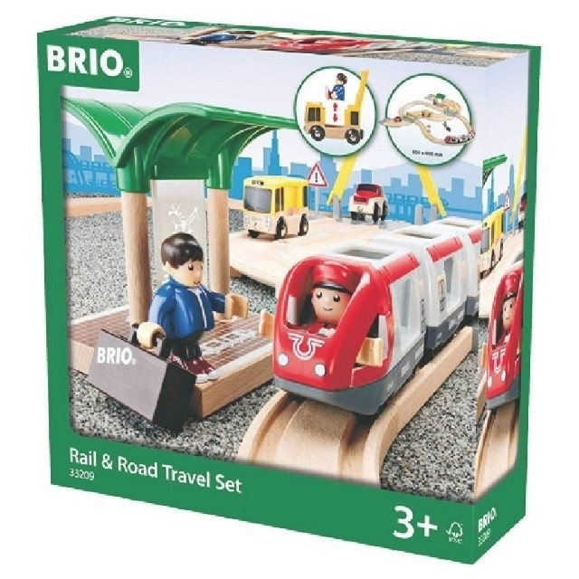 BRIO - 【お値下げ中】新品　ブリオ　レール&ロードトラベルセット　BRIO