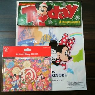 ディズニー(Disney)のディズニー☆私製年賀はがき5絵柄セット(小分け袋＆Todayつき)(印刷物)