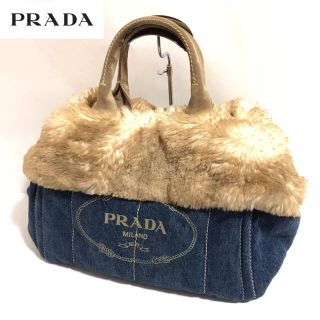 ◆専用◆PRADA  ファー付き ジャガードバッグ