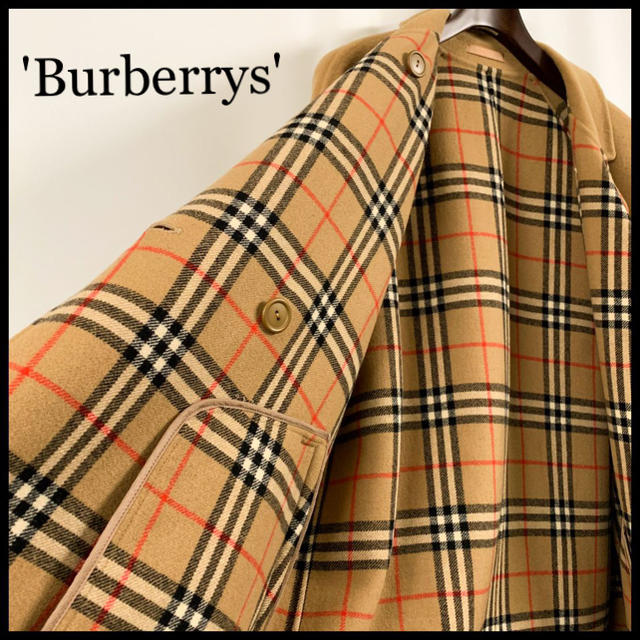 BURBERRY - BURBERRY バーバリー カシミヤ混 ウールコート キャメル