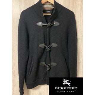 バーバリーブラックレーベル(BURBERRY BLACK LABEL)のバーバリー ブラックレーベル ニット ショート ダッフル  羊毛100%(ニット/セーター)