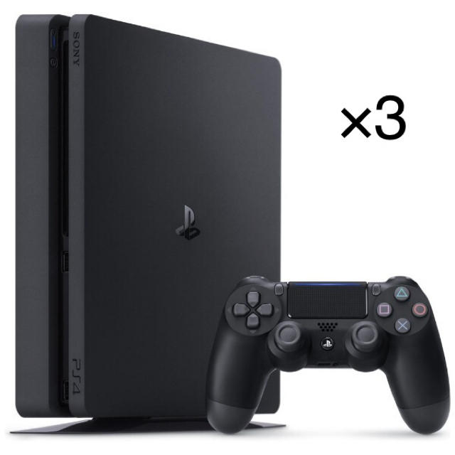 PlayStation4 - 3台セット新品 ◎ PlayStation4 ジェット・ブラック 500GB