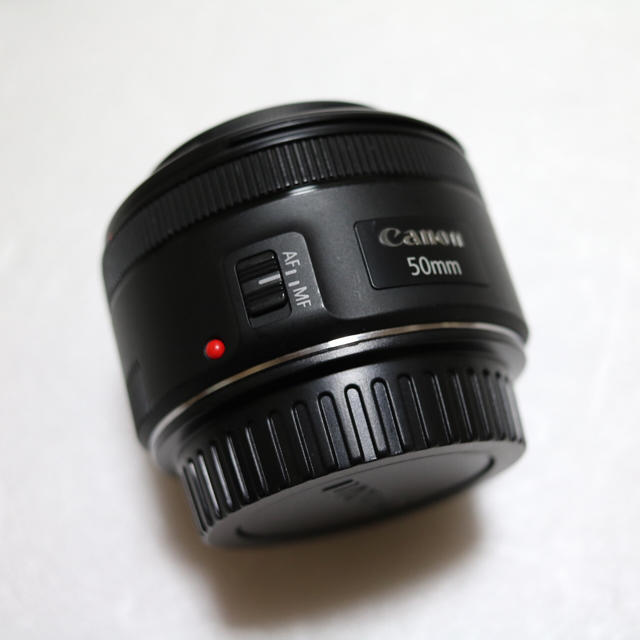 Canon(キヤノン)のキャノン Canon EF 50mm f/1.8 STM プロテクター付き スマホ/家電/カメラのカメラ(レンズ(単焦点))の商品写真