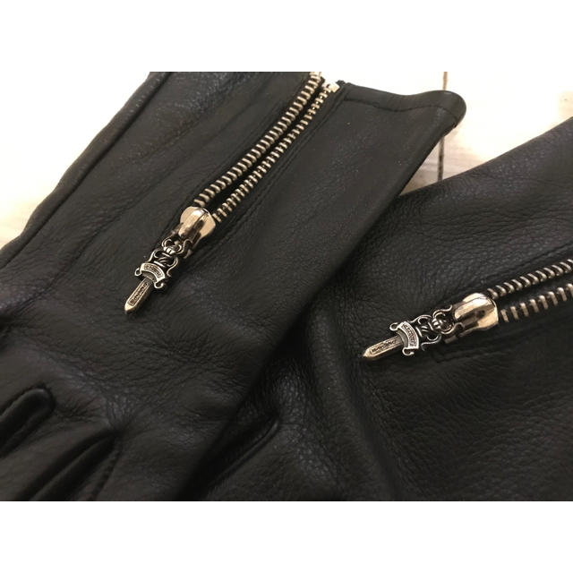 Chrome Hearts(クロムハーツ)のクロムハーツ　レザー グローブ　手袋 メンズのファッション小物(手袋)の商品写真