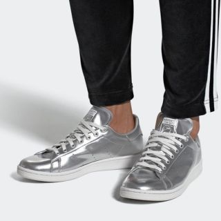 アディダス(adidas)のadidas STANSMITH 銀シルバー【26cm】アディダス スタンスミス(スニーカー)