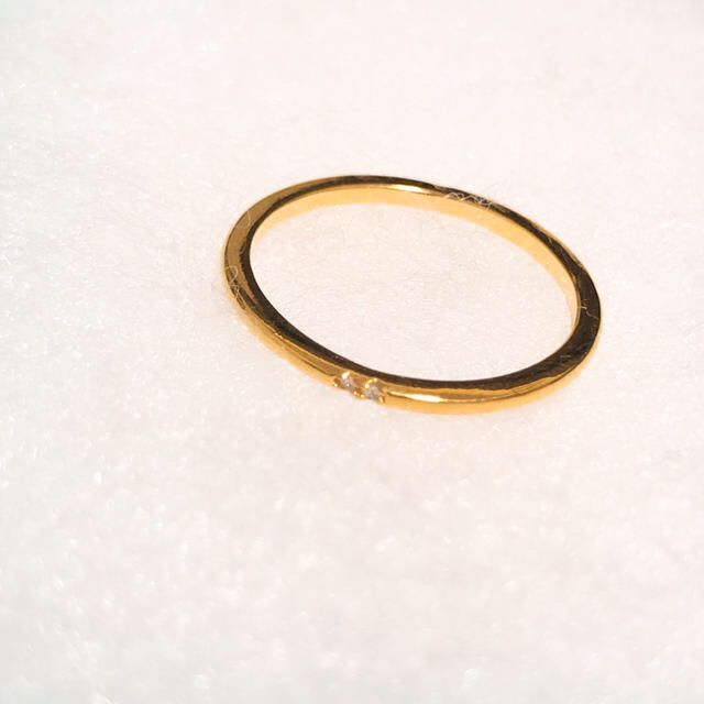 ゴールドリング ジルコニア レディースのアクセサリー(リング(指輪))の商品写真