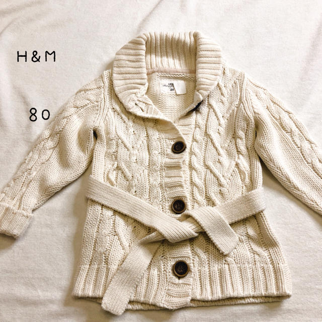 H&M(エイチアンドエム)のH&M⭐︎ニットカーディガン キッズ/ベビー/マタニティのベビー服(~85cm)(カーディガン/ボレロ)の商品写真