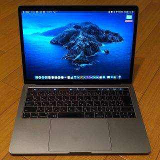 マック(Mac (Apple))の美品！MacBookPro13㌅2019（現行モデル） スペースグレイ(ノートPC)