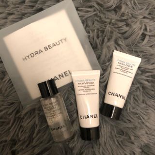 シャネル(CHANEL)のCHANEL トライアル3点set♡ HYDRABEAUTY 化粧品(サンプル/トライアルキット)