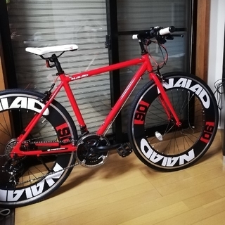 シマノ(SHIMANO)のクロスバイク 700c(約27インチ) 自転車 超軽量 アルミフレーム シマノ(自転車本体)