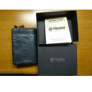 タフ(TOUGH)の未使用！ though(タフ) 折り畳み財布 紺色 ネイビー(折り財布)