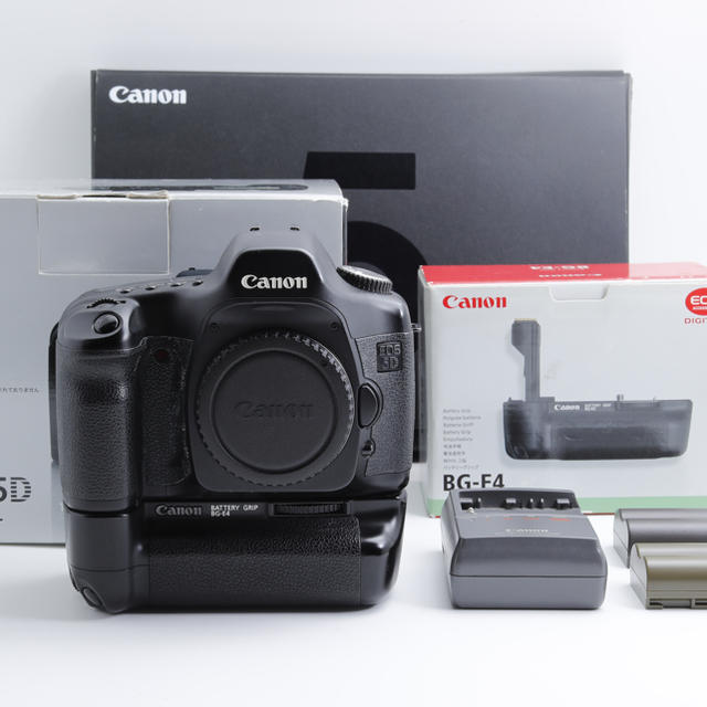 【良品】CanonキヤノンEOS 5D ＋ BG-E4（ワンオーナー品）