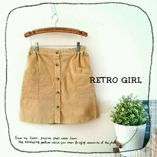 レトロガール(RETRO GIRL)の前ﾎﾞﾀﾝ装飾ｺｰﾃﾞｭﾛｲｽｶｰﾄ(ミニスカート)