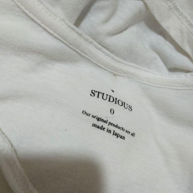 STUDIOUS(ステュディオス)の【STUDIOUS】プリントTシャツ Tee カットソー ステュディオス 日本製 メンズのトップス(Tシャツ/カットソー(半袖/袖なし))の商品写真