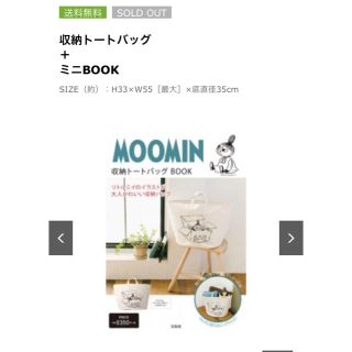 タカラジマシャ(宝島社)のMOOMIN　収納トートバッグ 2015宝島 付録 リトルミイ(その他)