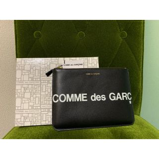 コムデギャルソン(COMME des GARCONS)のコムデギャルソン  ポーチ ブラック HUGE LOGO SA5100HL(セカンドバッグ/クラッチバッグ)