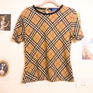 バーバリー(BURBERRY)のBURBERRY 半袖 ニット(カットソー(半袖/袖なし))