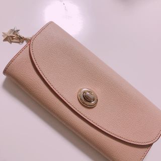 コーチ(COACH)のcoach コーチ　長財布　ピンクベージュ　バイカラー　シンプル　(財布)