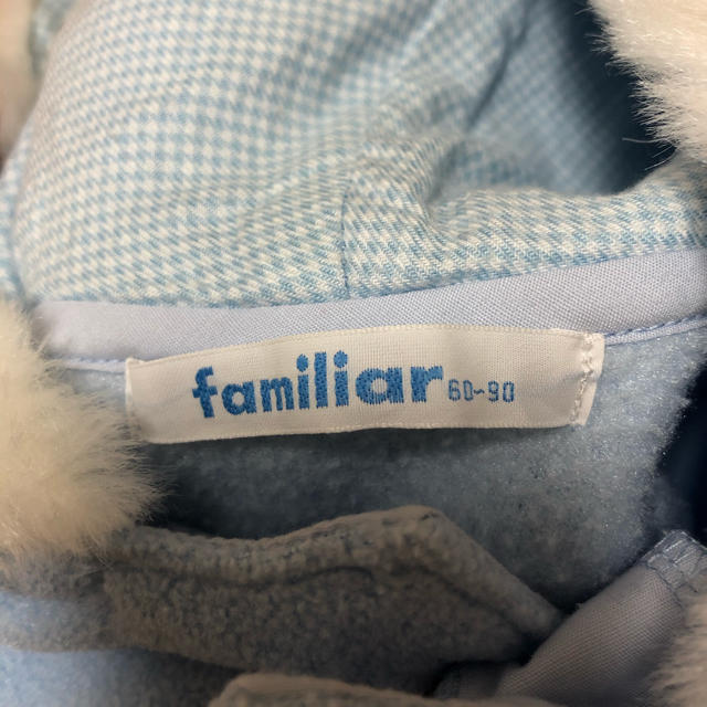 familiar(ファミリア)の✨処分したいので大幅値下げ✨ほぼ未使用　familiar ポンチョ キッズ/ベビー/マタニティのベビー服(~85cm)(ジャケット/コート)の商品写真