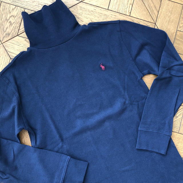 POLO RALPH LAUREN(ポロラルフローレン)のポロラルフローレン　タートルネックロングスリーブ　ネイビー キッズ/ベビー/マタニティのキッズ服女の子用(90cm~)(Tシャツ/カットソー)の商品写真