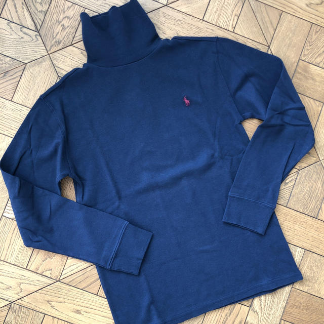 POLO RALPH LAUREN(ポロラルフローレン)のポロラルフローレン　タートルネックロングスリーブ　ネイビー キッズ/ベビー/マタニティのキッズ服女の子用(90cm~)(Tシャツ/カットソー)の商品写真