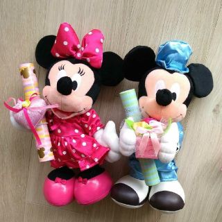 ディズニー(Disney)のミッキー＆ミニー ぬいぐるみセット(キャラクターグッズ)