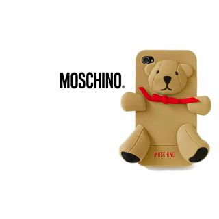 モスキーノ(MOSCHINO)のMOSCHINO くまシリコンケース(モバイルケース/カバー)