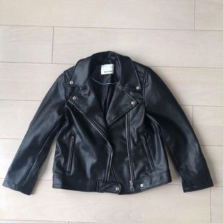 ザラキッズ(ZARA KIDS)のザラキッズ　ZARA レザーライダースジャケット　134(ジャケット/上着)