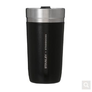 スターバックスコーヒー(Starbucks Coffee)のステンレスカップSTANLEYマットブラック473ml(タンブラー)