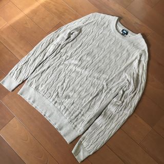 ユニクロ(UNIQLO)のUNIQLO コットンカシミヤケーブルクルーネックセーター(ニット/セーター)