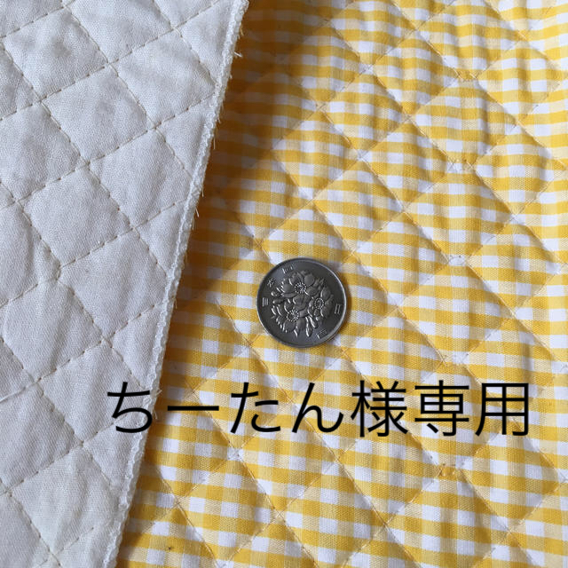 キルティング☆黄色 ハンドメイドの素材/材料(生地/糸)の商品写真