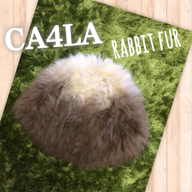 CA4LA(カシラ)のCA4LA＊ラビットファー 帽子 レディースの帽子(ニット帽/ビーニー)の商品写真