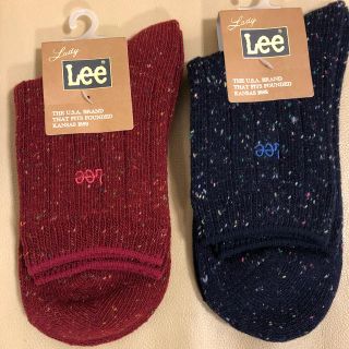 リー(Lee)の新品　レディース Lee リー　人気　厚手ソックス2足セット　日本製(ソックス)