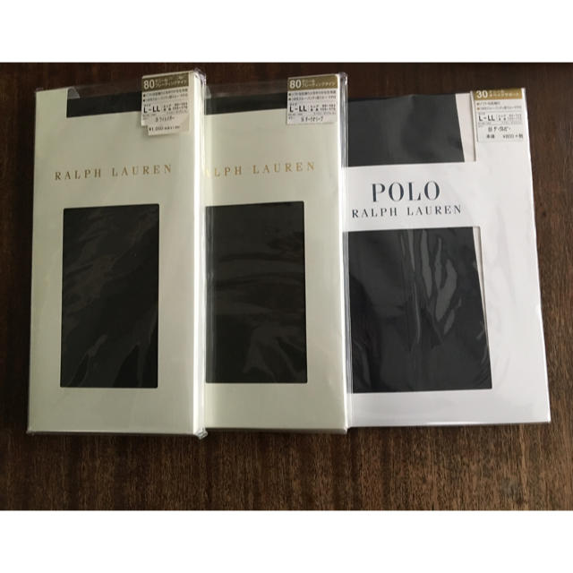 POLO RALPH LAUREN(ポロラルフローレン)の新品未開封 ポロラルフローレンタイツ、ストッキングL−LL3足セット（サポート） レディースのレッグウェア(タイツ/ストッキング)の商品写真