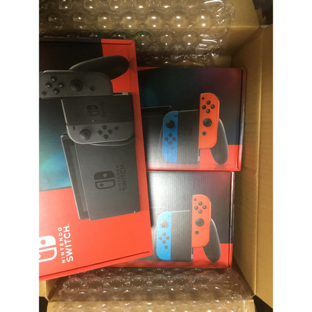 大手ECサイト ニンテンドー Switch 3台 新型 即納 スイッチ エンタメ ... 【送料無料】【新品未使用品】newニンテンドースイッチ 3台