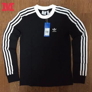 アディダス(adidas)のアディダス オリジナルス 3ストライプ 長袖 Tシャツ 黒 M 新品未使用(Tシャツ(長袖/七分))