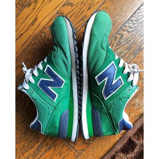 ニューバランス(New Balance)のニューバランス574 グリーン(スニーカー)