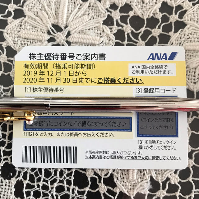 ANA(全日本空輸)(エーエヌエー(ゼンニッポンクウユ))の全日空株主優待券 チケットの優待券/割引券(その他)の商品写真