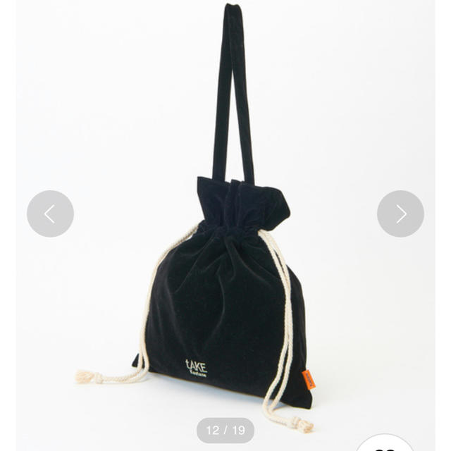 Kastane(カスタネ)のkastane ベロア巾着 レディースのバッグ(その他)の商品写真