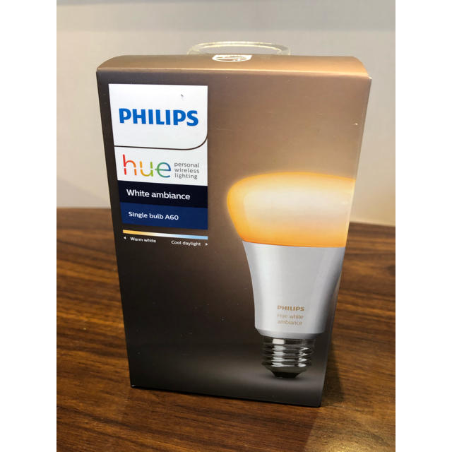 PHILIPS(フィリップス)のPhilips Hue - ホワイトグラデーションシングルランプ E26スマート インテリア/住まい/日用品のライト/照明/LED(蛍光灯/電球)の商品写真