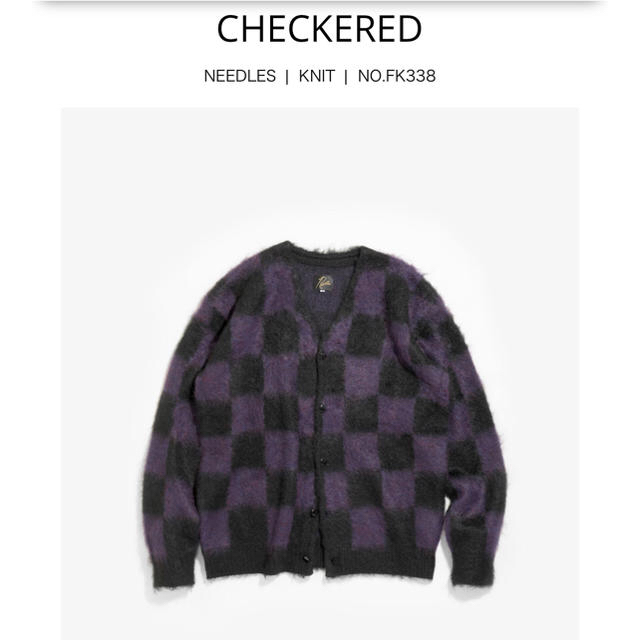 Needles MOHAIR CARDIGAN - CHECKERED 標準小売価格 カーディガン