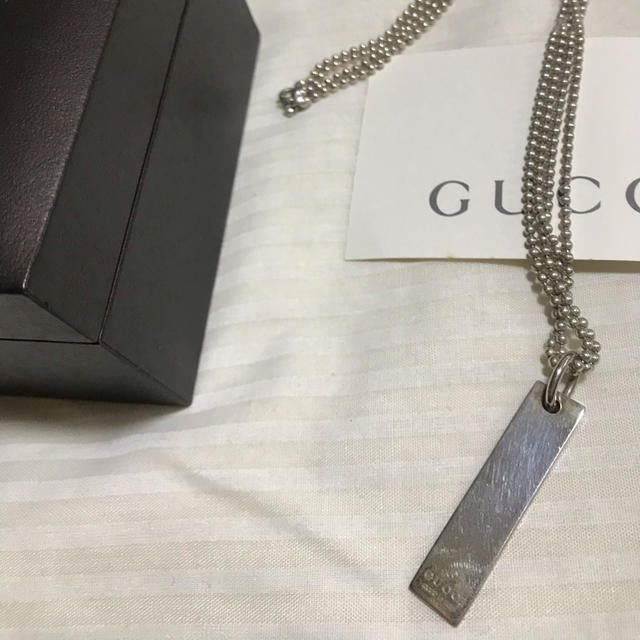 美品 GUCCI スクエアプレートネックレスL+radiokameleon.ba