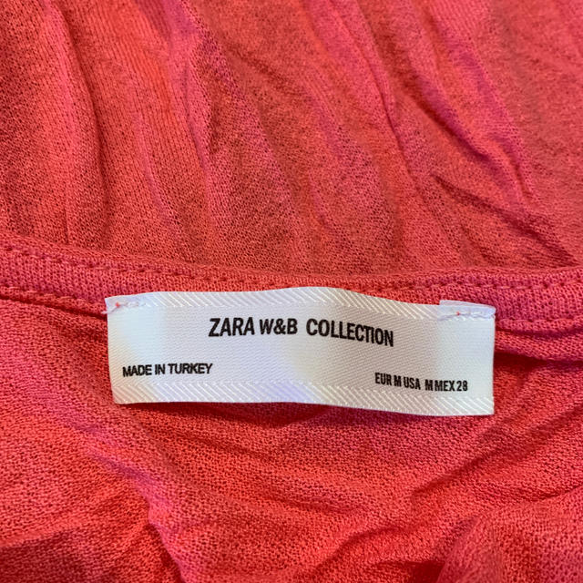 ZARA(ザラ)のZARA Tシャツ ピンク Mサイズ 新品 レディースのトップス(Tシャツ(半袖/袖なし))の商品写真
