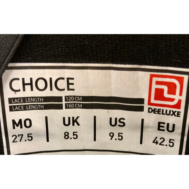 DEELUXE(ディーラックス)のDEELUXE  CHOICE TF  18-19 【サイズ:27.5㎝】 スポーツ/アウトドアのスノーボード(ブーツ)の商品写真